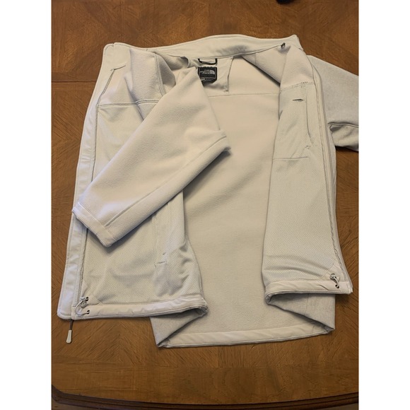 The North Face Windwall‎ Jacket Soft Shell Fleece Lined Men's M Gray Windbreaker - Picture 12 of 16